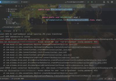 【java.sql.SQLException: Access denied for user ‘root‘@‘localhost‘ (using password: YES)】异常问题及解决
