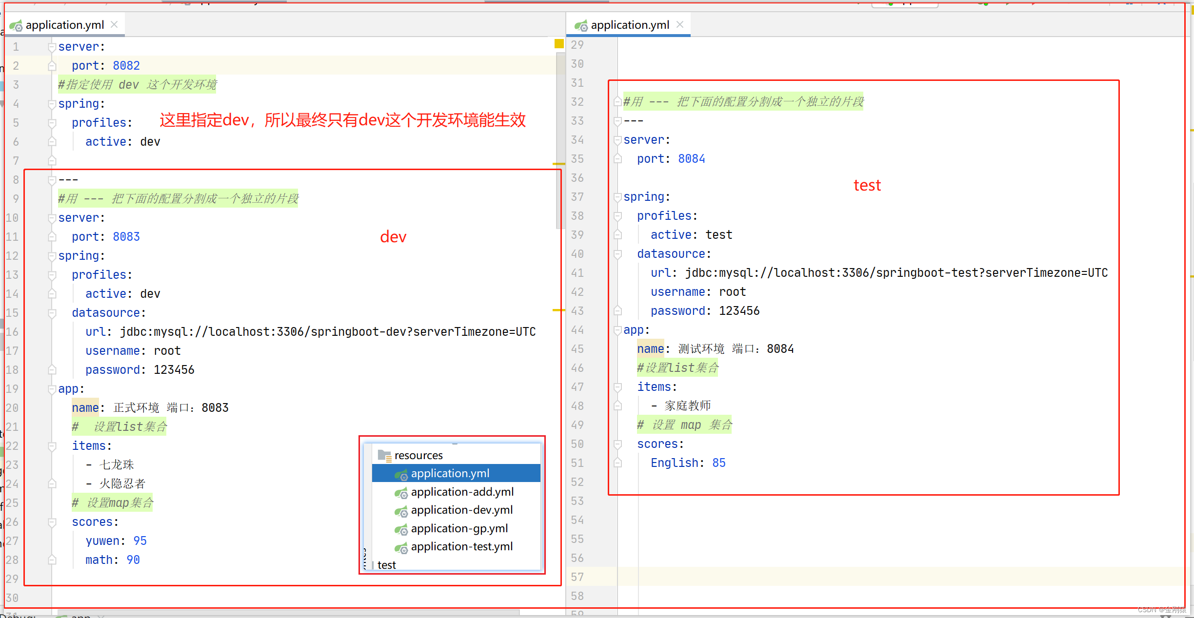 22、springboot的Profile（通过yml配置文件配置 profile，快速切换项目的开发环境）,在这里插入图片描述,第15张