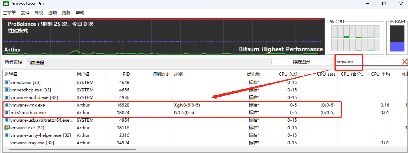 搜索进程