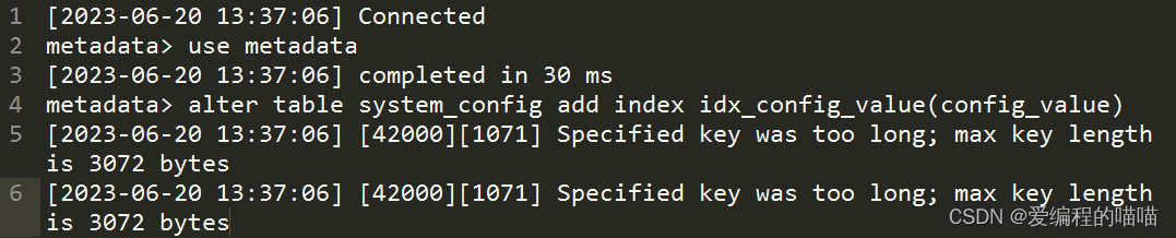 MySQL出现Specified key was too long； max key length is 3072 bytes解决方案,在这里插入图片描述,第1张