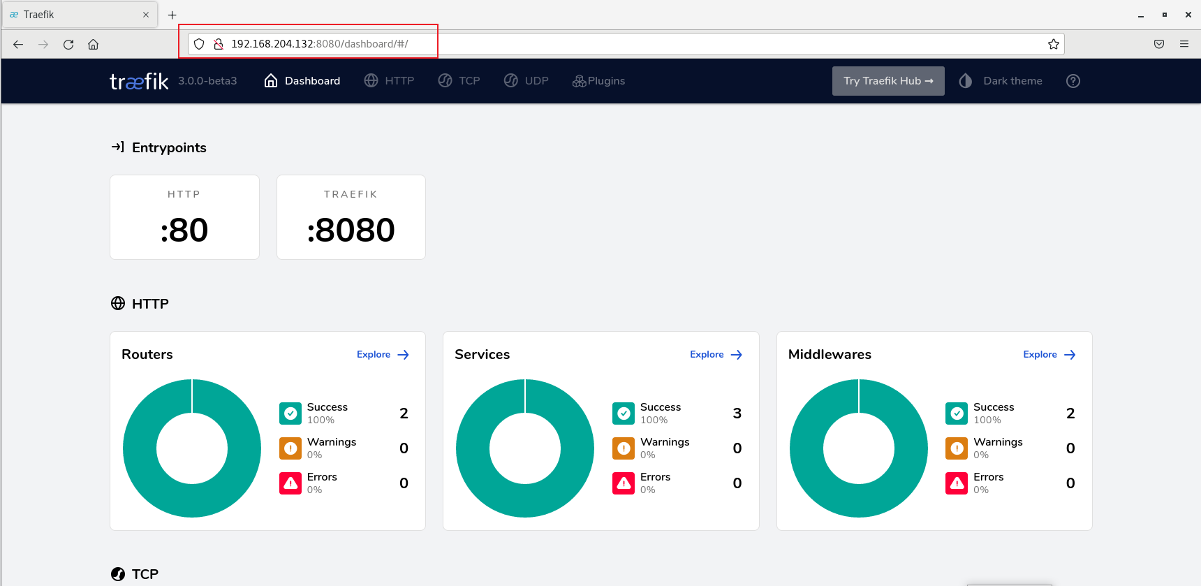 Linux本地docker一键部署traefik+内网穿透工具实现远程访问Web UI管理界面,image-20231016142651668,第4张