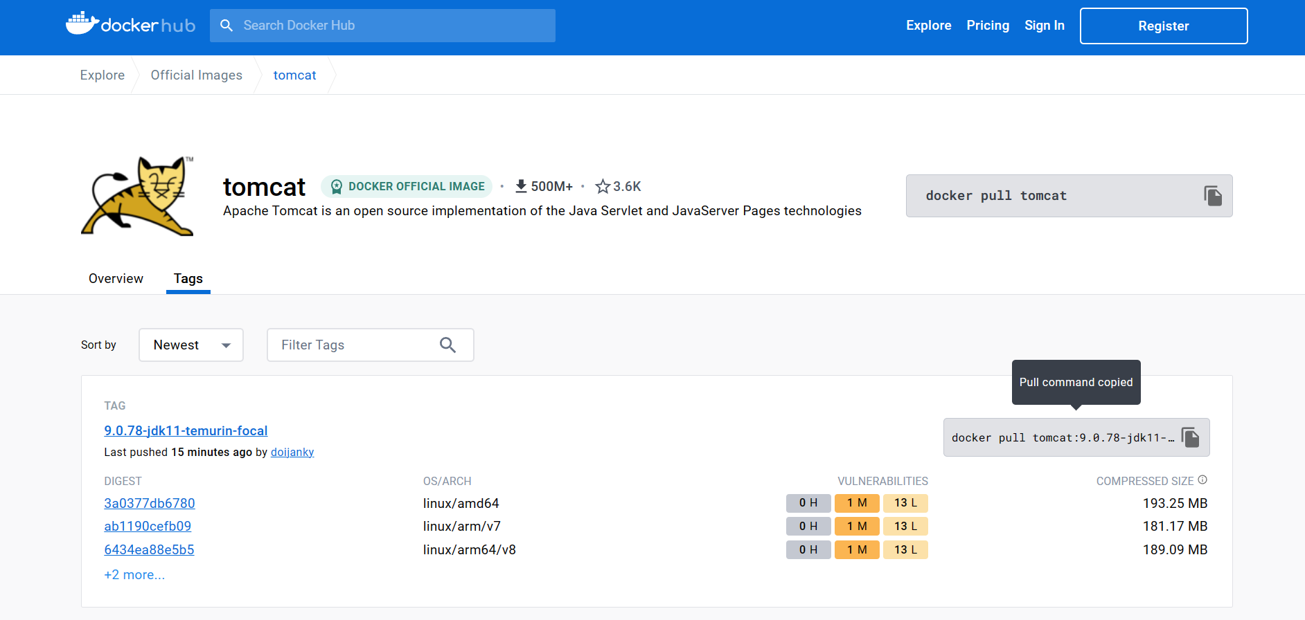 Docker 安装 Tomcat,第1张