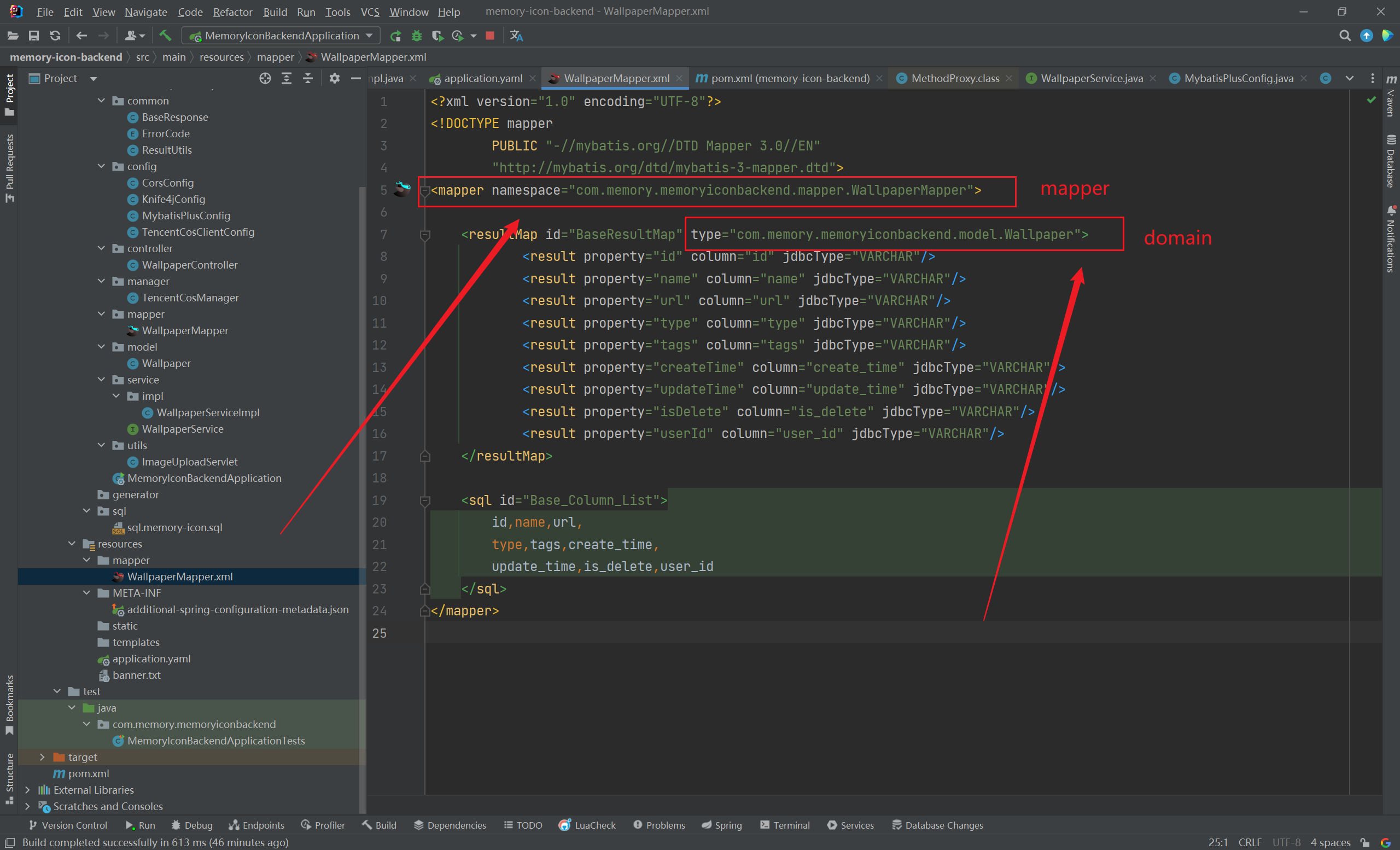 解决启动SpringBoot项目报错：Unsatisfied dependency expressed through field ‘baseMapper‘.....问题,image-20230801180028233,第1张