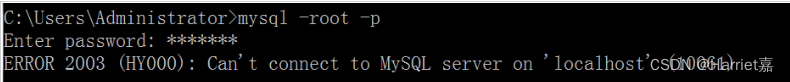 Can‘‘t connect to MySQL server on localhost (10061)解决方法,第1张