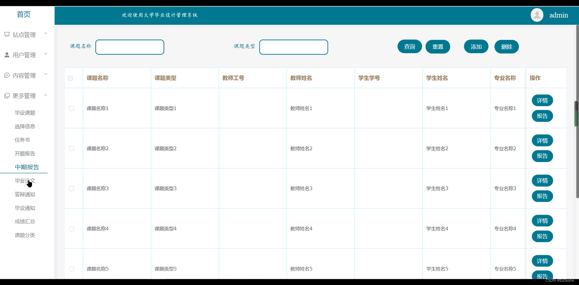 （附源码）spring boot大学毕业设计管理系统 毕业设计 030945,第22张