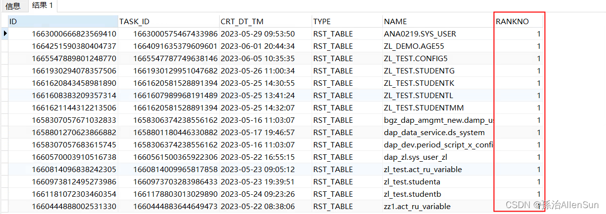 【Sql】根据字段分组排序，取其第一条数据,在这里插入图片描述,第3张