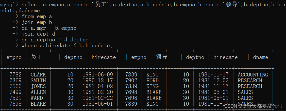 MySQL基础篇 | 经典三十四道练习题,第30张