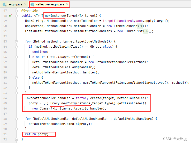 ReflectiveFeign.newInstance源码分析-动态代理