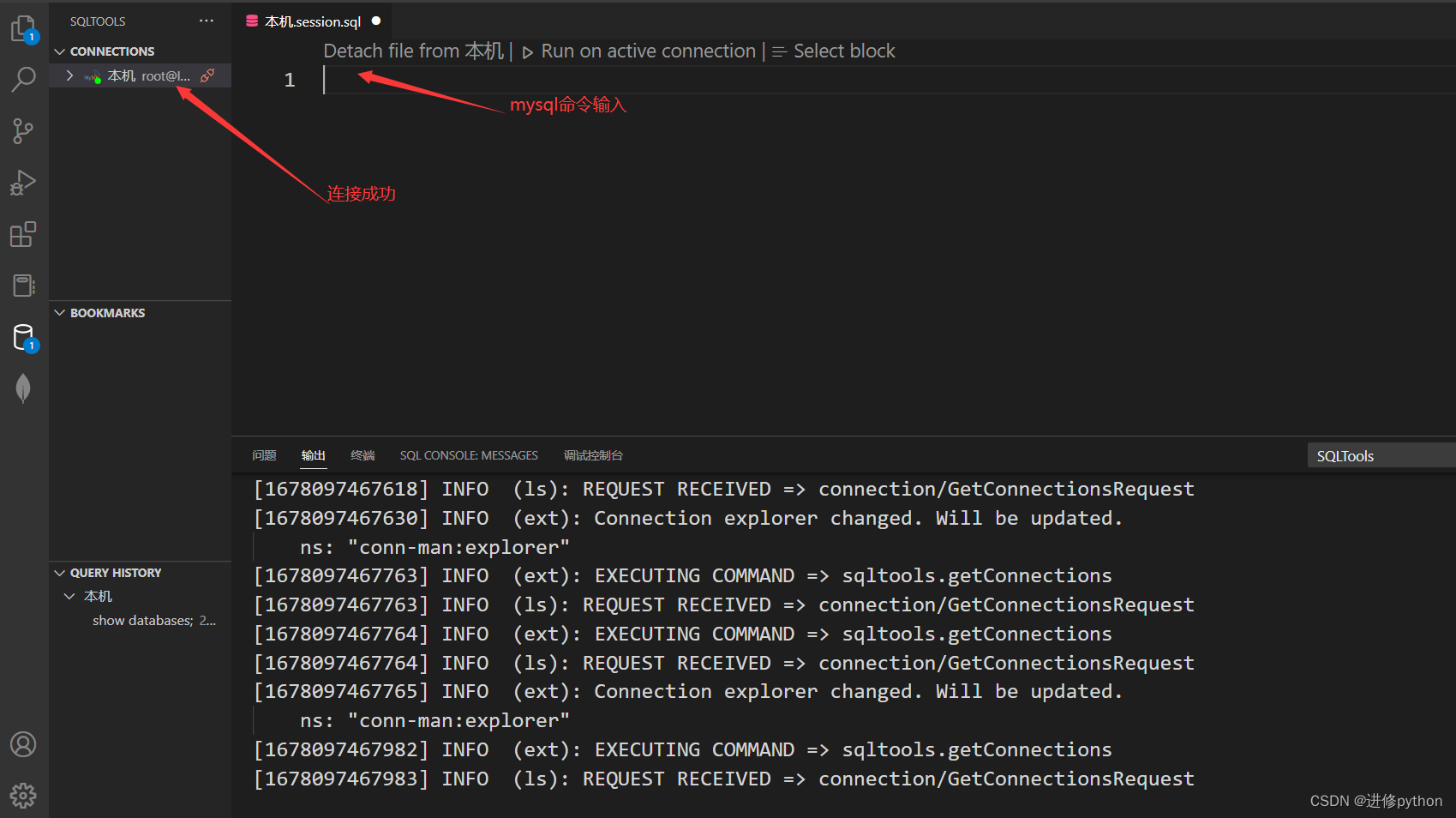 MySQL的安装，以及VScode中MySQL的使用,第11张