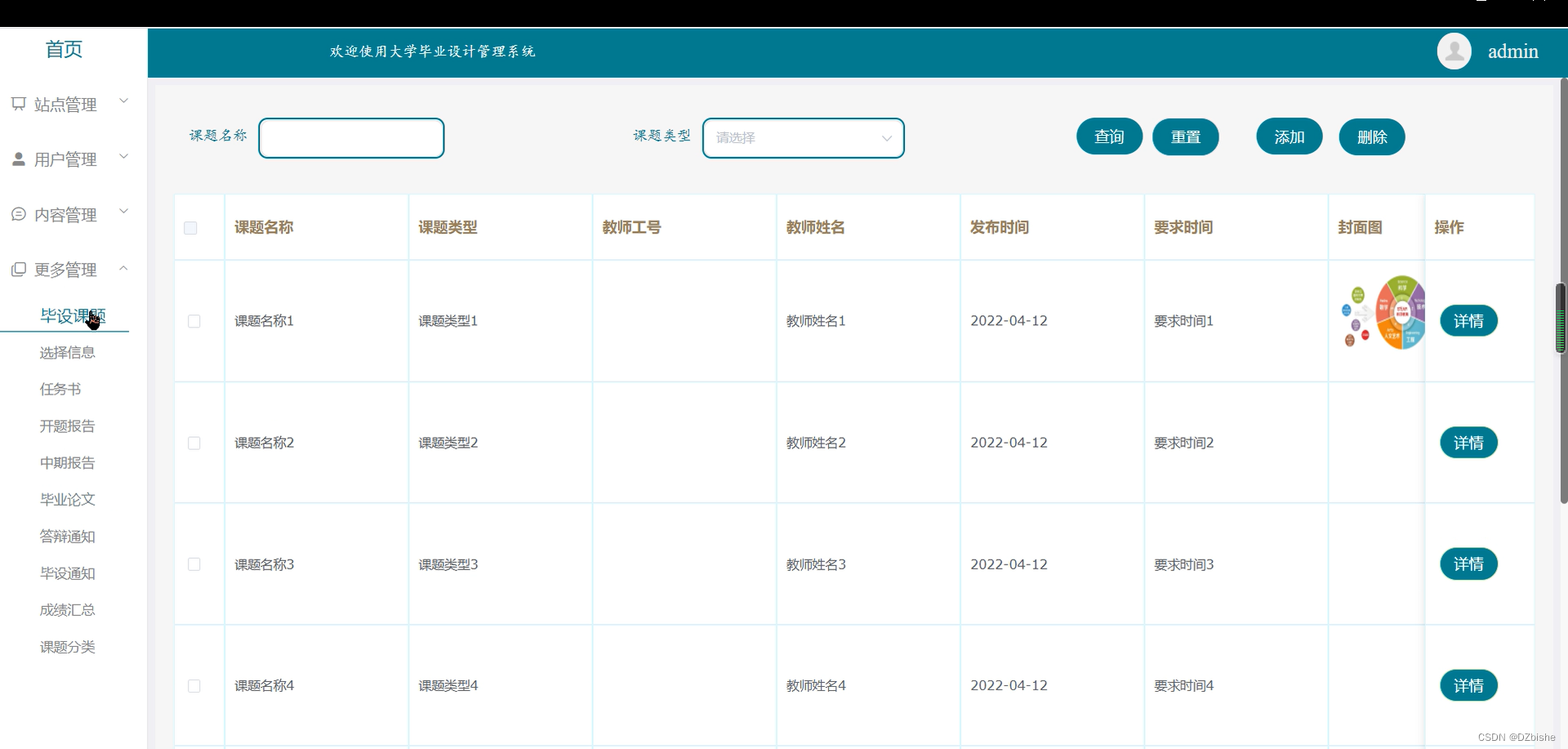 （附源码）spring boot大学毕业设计管理系统 毕业设计 030945,第19张