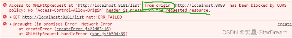 解决跨域报错问题&Access to XMLHttpRequest at ‘xxx‘ from origin ‘xxx‘ has been blocked by CORs policy.header,在这里插入图片描述,第1张