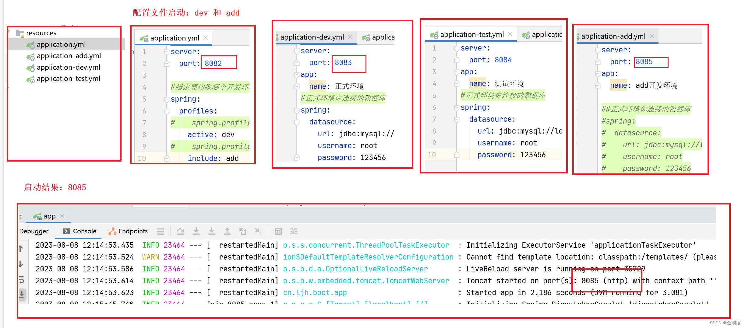 22、springboot的Profile（通过yml配置文件配置 profile，快速切换项目的开发环境）,在这里插入图片描述,第6张