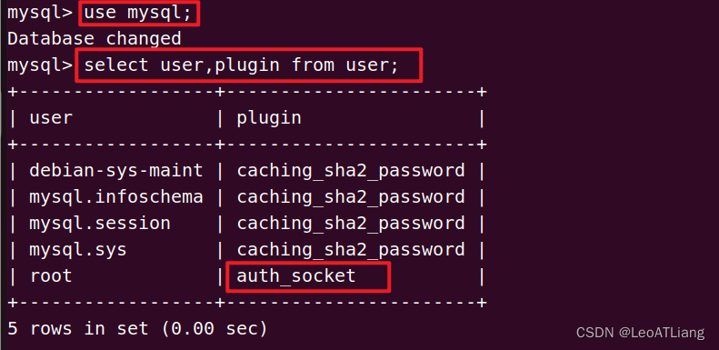 ERROR 1698 (28000): Access denied for user ‘root‘@‘localhost‘解决方法,第4张