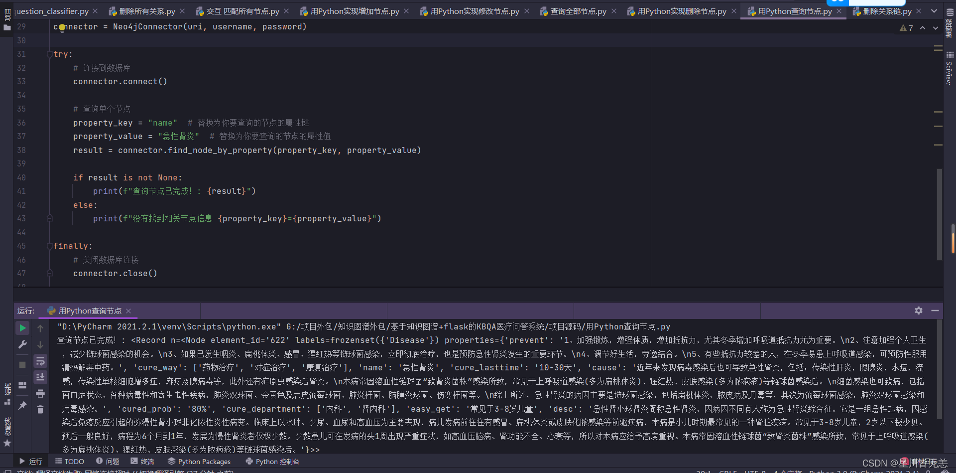 大数据知识图谱——基于知识图谱+flask的大数据(KBQA)nlp医疗知识问答系统（全网最详细讲解及源码）,在这里插入图片描述,第88张