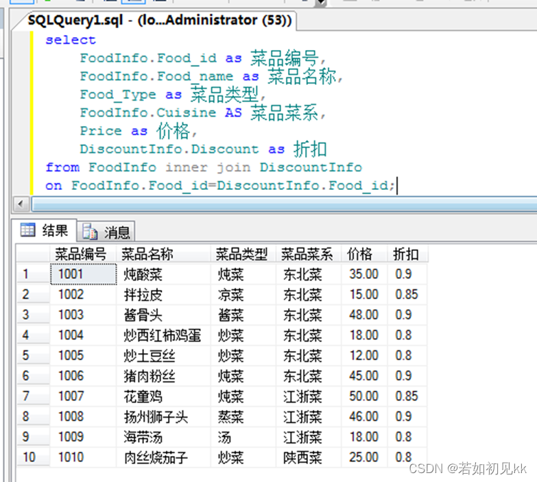 点餐系统数据库设计--SQL Server,在这里插入图片描述,第23张