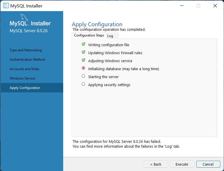 mysql安装时第四步initializing database出错时的解决方法,第1张