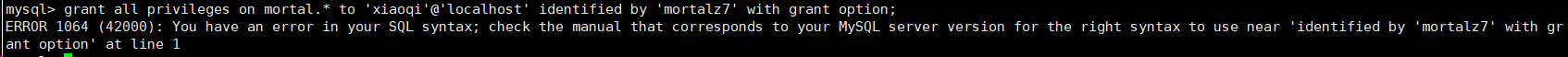 完美解决：ERROR 1064 (42000): You have an error in your SQL syntax； check the manual that corresponds to,第1张