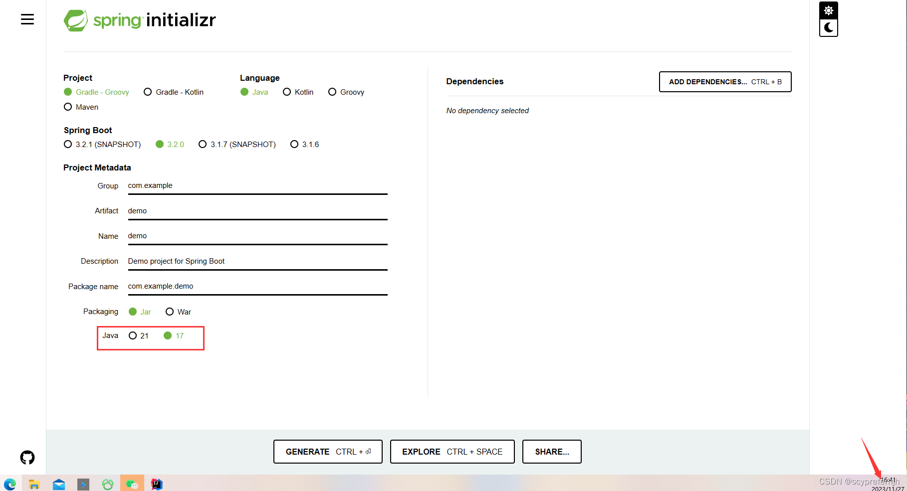 【重磅】：Spring Initializer 已经不支持Java8，也就是SpringBoot2.x项目初始化,在这里插入图片描述,第2张