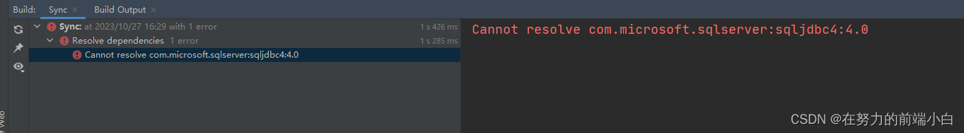 关于解决Cannot resolve com.microsoft.sqlserver:sqljdbc4:4.0报错问题,第2张