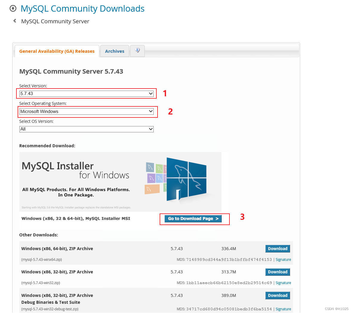 Mysql5.7.43下载及安装教程,第1张