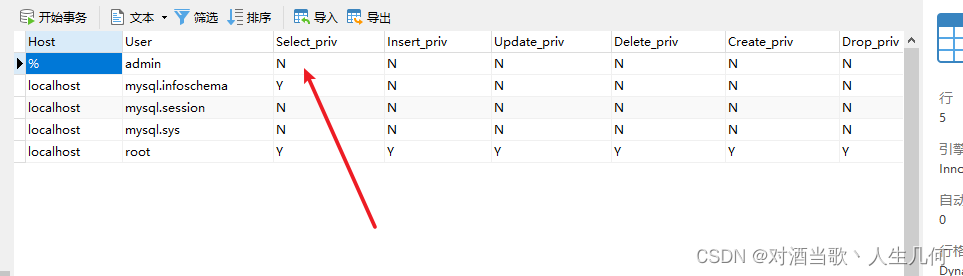 Mysql用户权限分配详解,在这里插入图片描述,第8张