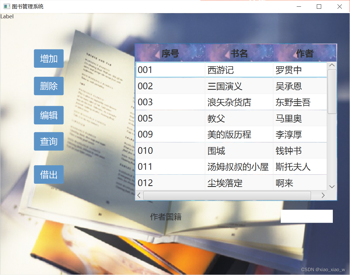 JAVAFX + MySql实现： 图书管理系统（ 完整版 附源码）,第1张