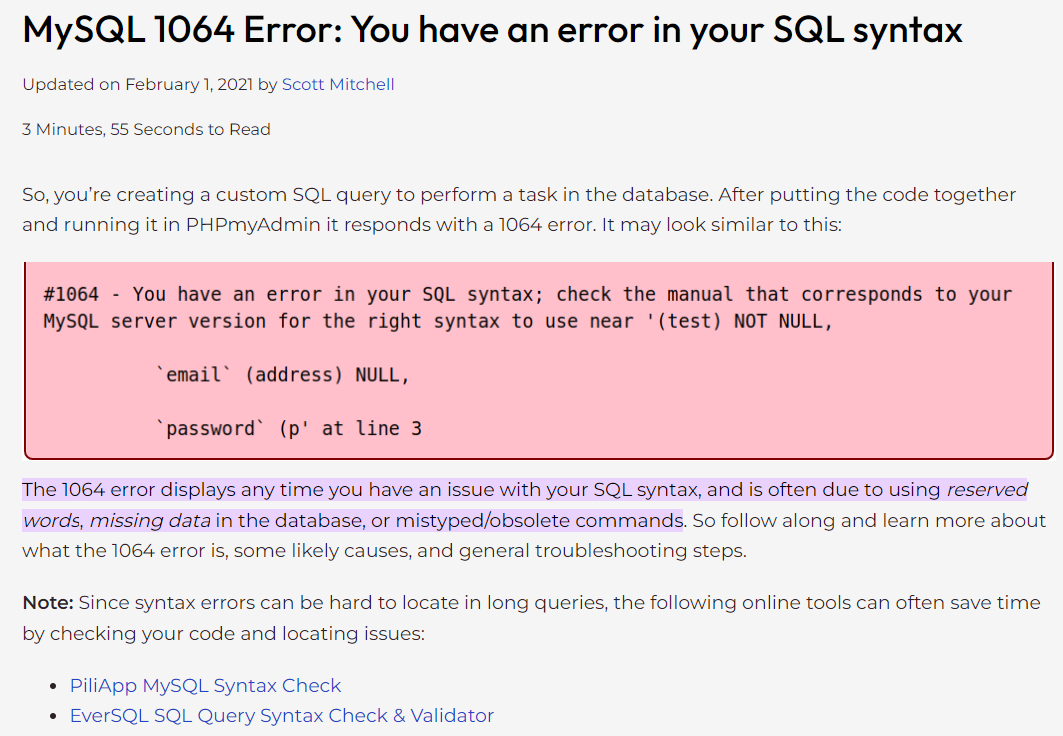 MySQL java.sql.SQLSyntaxErrorException: You have an error in your SQL syntax 关键字异常处理,在这里插入图片描述,第2张