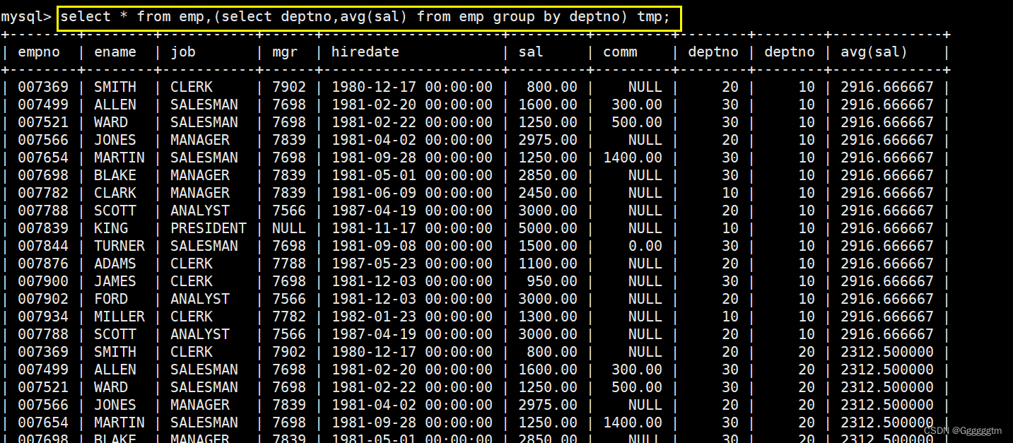 [MySQL] MySQL复合查询（多表查询、子查询）,第33张