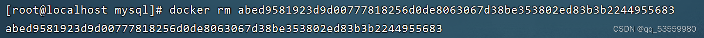 docker: Error response from daemon: Conflict. The container name “mysql“ is already in use by conta,第4张