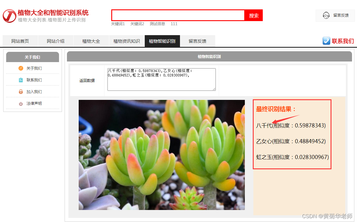 基于Springboot+百度AI人工智能植物智能识别系统设计与实现,第8张