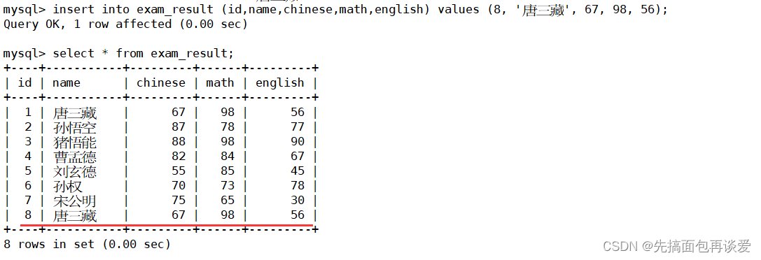 【MySQL】insert和select单表查询详解（包含大量示例，看了必会）,在这里插入图片描述,第44张