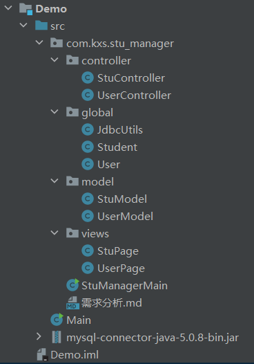 史上最详细的JAVA学生信息管理系统（MySQL实现）,第6张