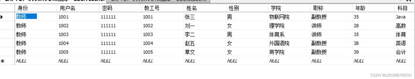 java课程大作业——学生教务系统（IDEA+SqlServer 2008）,第7张